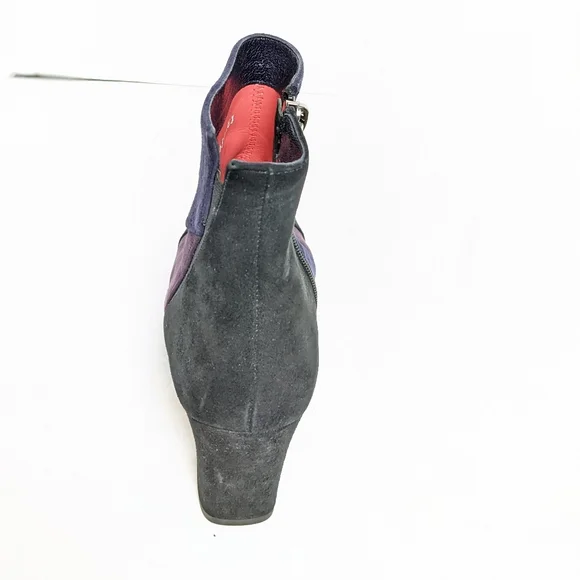 Paolo Linea suede 3 tone ankle boots - Picture 11 of 16